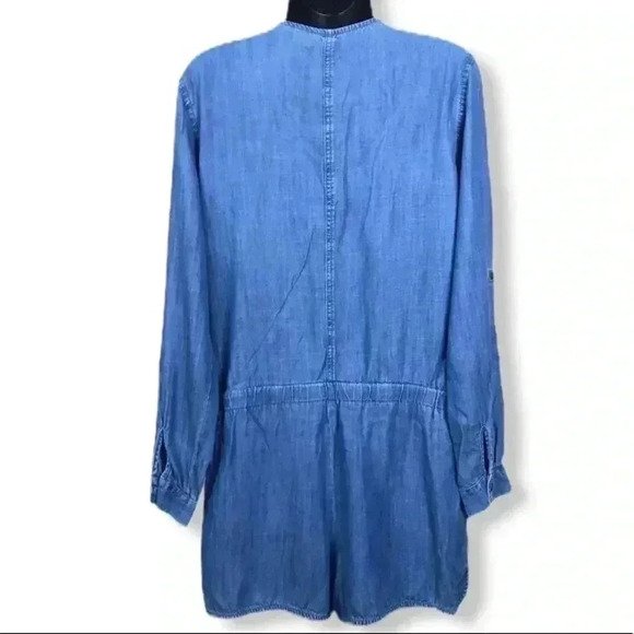 Ann Taylor Loft Chambray Romper Size 4 - Picture 2 of 6